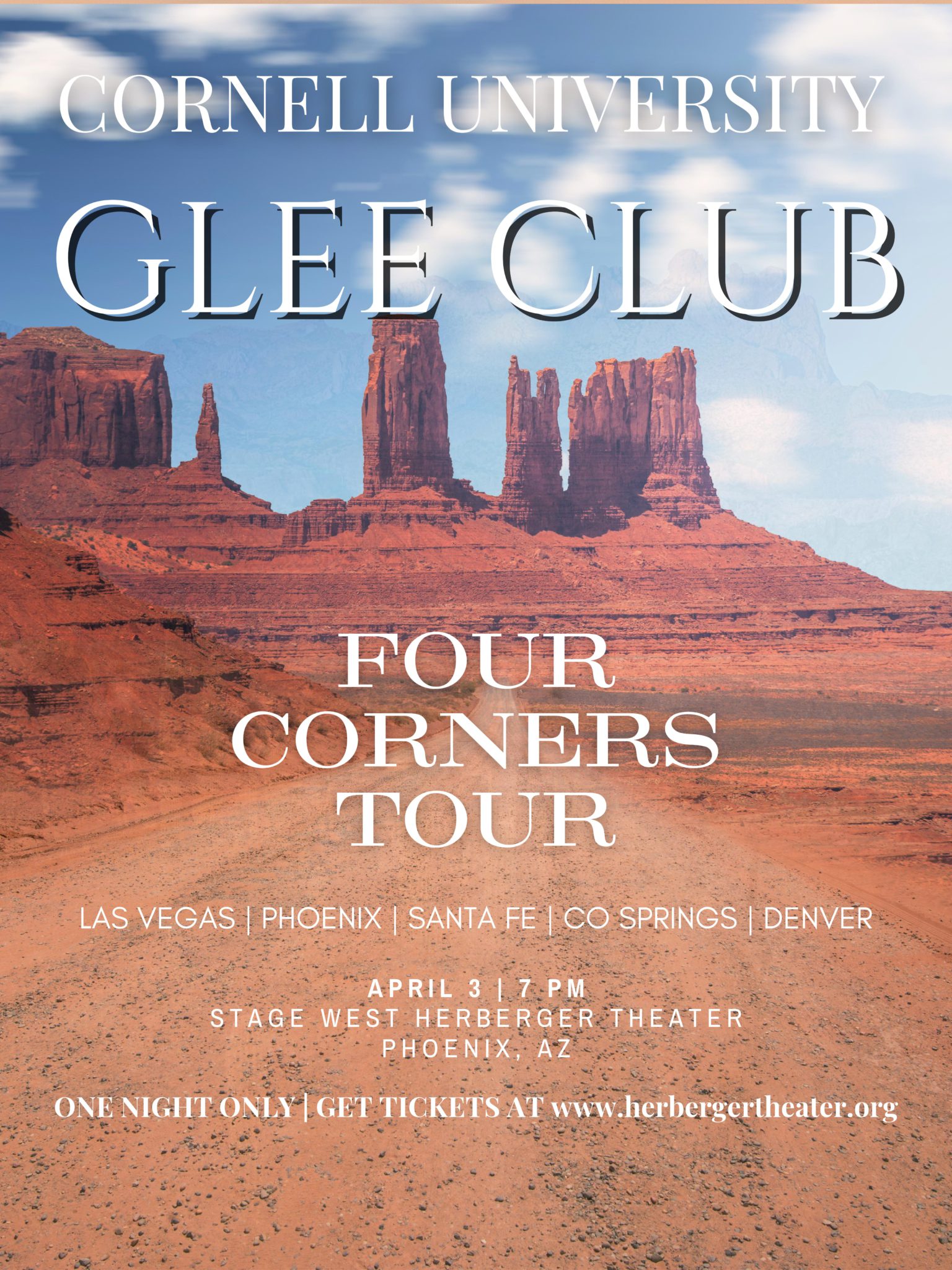 Cornell University Glee Club: Southwest Tour 2023 Poster Image